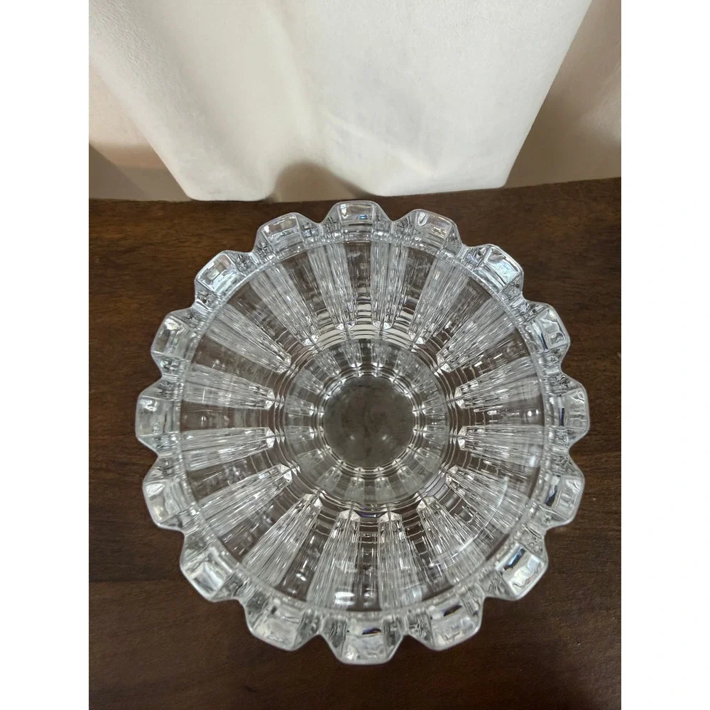 Cristal D'Arques 1970's French Montparnasse Art Deco‎ Crystal Vase 9